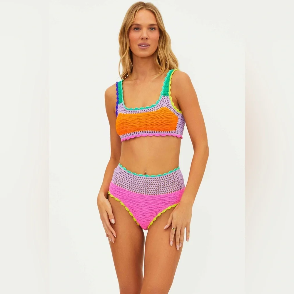 NWT Beach Riot Wyatt Bottom Technicolor Rays - Picture 8 of 9